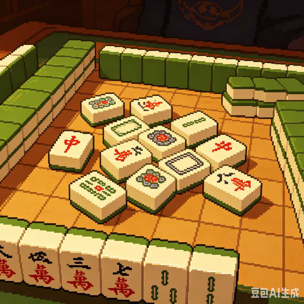 handheld mahjong tiles set